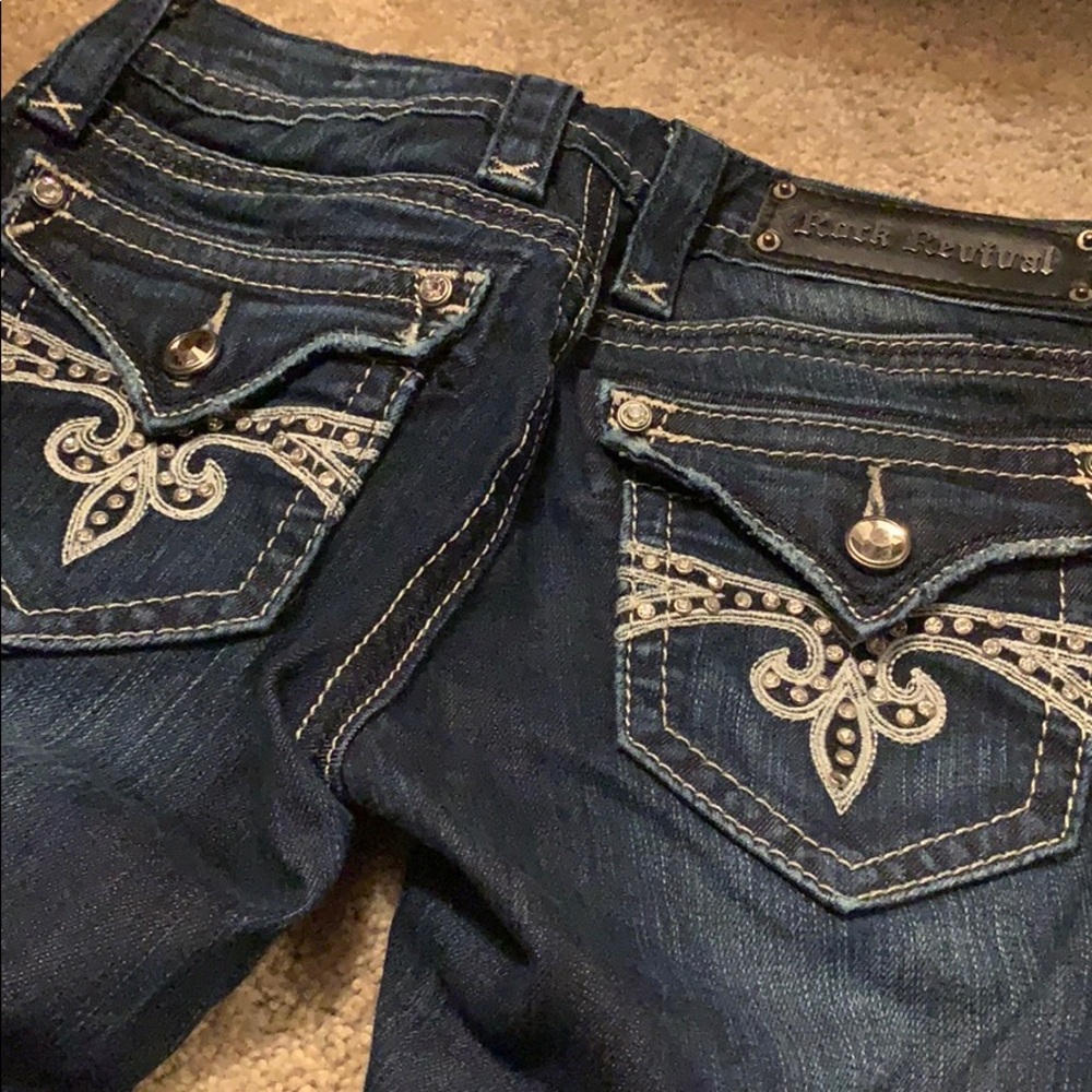 Rock Revival 23 Sora Skinny Jeans Rhinestone Bling